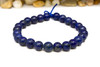 Lapis Dyed A Grade Polished 8mm Round - 8" Strand - 2mm Large Hole