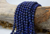 Lapis Dyed A Grade Polished 8mm Round - 8" Strand - 2mm Large Hole