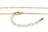 18K Gold Plated Brass 15-17" Finished Necklace