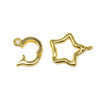 Gold Plated 20x11mm Fold Over Star Clasp