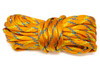 Parachute Cord 4mm 7 Strand Core Polyester - Orange / Blue /Yellow Plaid