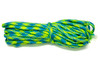 Parachute Cord 4mm 7 Strand Core Polyester - Neon Lime / Blue Gingham Plaid