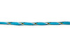 Parachute Cord 4mm 7 Strand Core Polyester - Blue / White / Orange / Black Plaid