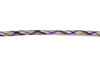 Parachute Cord 4mm 7 Strand Core Polyester -  White / Khaki / Black / Purple Plaid