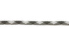 Parachute Cord 4mm 7 Strand Core Polyester -  White / Grey Gingham Plaid