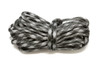 Parachute Cord 4mm 7 Strand Core Polyester -  White / Grey Gingham Plaid
