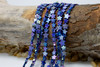 Natural Shell Polished Dyed Blue AB 8-9mm Star