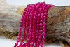 Jade Polished 8mm Star Dyed Dark Pink