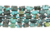 Chinese Turquoise Polished 8x12mm Faceted Tube