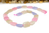Natural Jade Polished 13.5x19mm Pastel Mix Rectangle
