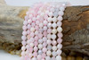 Natural Jade Polished 7-8mm Dyed Pink Mix Star-Cut