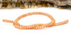 Natural Shell Polished 4x6mm Dyed Soft Orange Rondelle