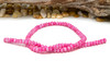 Natural Shell Polished 4x6mm Dyed Candy Pink Rondelle