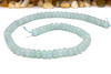 Jade Polished 5x8mm Smooth Rondelle - Dyed Aqua Mix