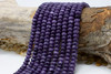 Jade Polished 5x8mm Smooth Rondelle - Dyed Medium Violet