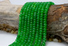 Jade Polished 5x8mm Smooth Rondelle - Dyed Apple Green