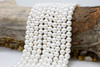 White Pearl Shell 8mm Round Rough