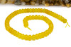 Jade Polished 5x8mm Smooth Rondelle - Dyed Sunflower