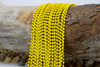 Enamel Plated Iron 2mm Yellow Ball Chain - 26.5" Necklace