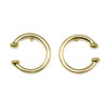 18kt Gold Plated 14mm Ear Cuff with Ring - 1 Pair