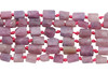 Ruby Natural 6-8mm Faceted Tube