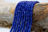 Jade Polished 4x6mm Smooth Rondelle - Dyed Royal Blue