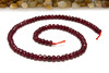 Jade Polished 4x6mm Faceted Rondelle - Dyed Burgundy