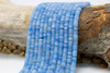 Jade Polished 2x6mm Smooth Rondelle - Dyed Sky Blue Mix