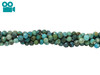 Chinese Turquoise Polished 5mm Faceted Round