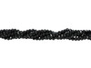 Black Spinel Polished 4mm Faceted Rondelle
