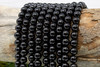 Black Tourmaline Grade A Polished 8mm Round