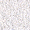 Delicas Size 11 Miyuki Seed Beads -- 202 White Pearl AB