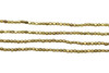 Gold Plated Brass 2mm Tiny Faceted Square