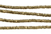 Brass 1.5x3mm Small Faceted Triangle