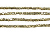 Gold Plated Brass 2.5x2.5mm Tiny Faceted Cube