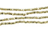 Gold Plated Brass 3mm Faceted Cube