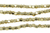 Gold Plated Brass 3mm Faceted Cube