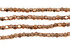 Copper Plated Brass 4.5mm Faceted Cube