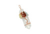 Mixed Gemstones Copper Wire Wrapped Prism Pendant