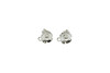 Sterling Silver Poppy Stud Earrings - Sold as a Pair