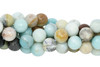 Amazonite Multi Color Polished 12mm Faceted Round
