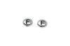 White Bronze Plated 6.75x6mm F Alphabet Bead