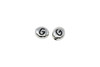 White Bronze Plated 6.75x6mm G Alphabet Bead