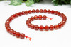 Carnelian Polished 8mm 128 Cut Faceted Round
