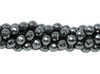 Hematite Polished 6mm 128 Cut Faceted Round