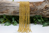 Gold Plated Hematite Polished 2mm Faceted Round
