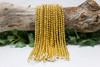 Gold Plated Hematite Polished 6mm 128 Cut Faceted Round