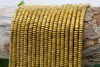Gold Plated Hematite Polished 2x4mm Rondelle