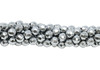 Platinum Plated Hematite Polished 4mm Faceted Round