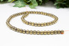 Pyrite Color Plated Hematite Polished 6mm Round